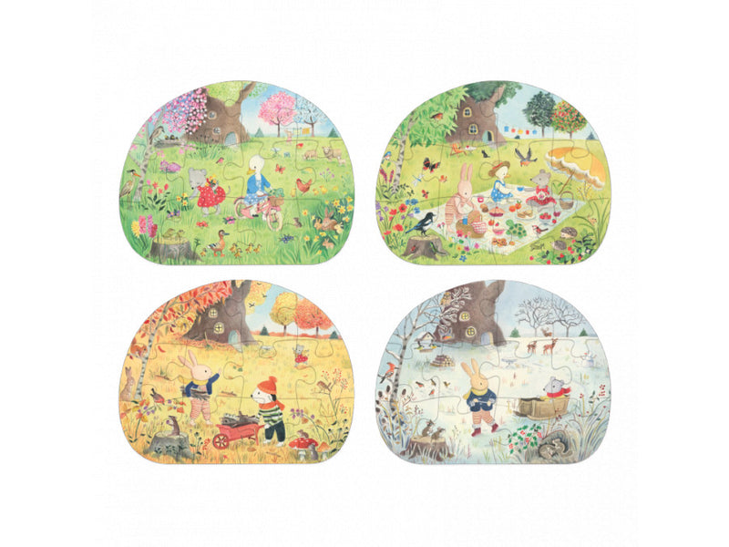 4 Puzzle-Uri Anotimpuri, Moulin Roty