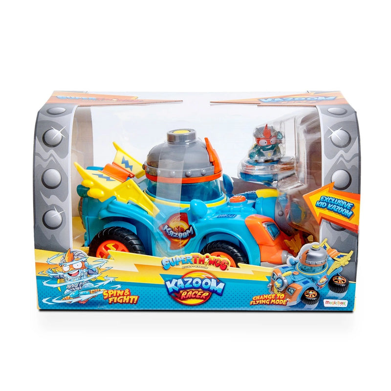 SUPERTHINGS, set de joaca figurine, Vehicul Kazoom Racer Superzings