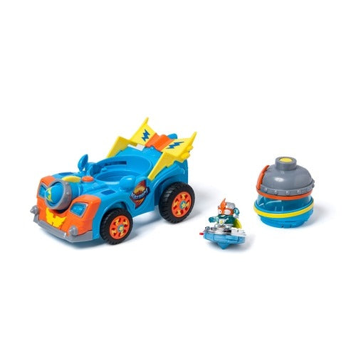 SUPERTHINGS, set de joaca figurine, Vehicul Kazoom Racer Superzings