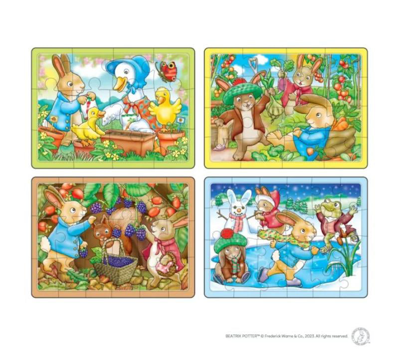 Cutie Puzzle X 4 Peter Rabbit