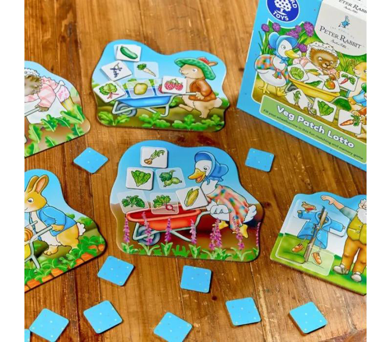 Joc Educativ Loto Gradina Cu Legume Peter Rabbit