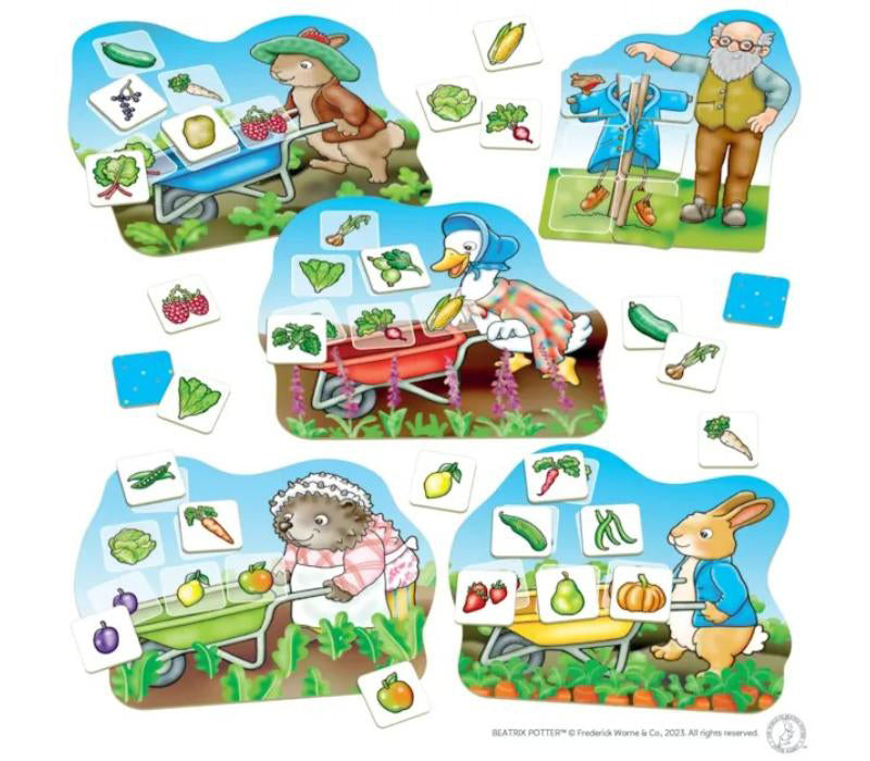 Joc Educativ Loto Gradina Cu Legume Peter Rabbit