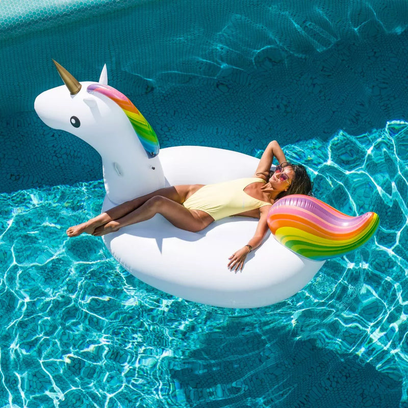 Colac unicorn ride on - colac copii 150 cm pentru psicina Swim Essentials