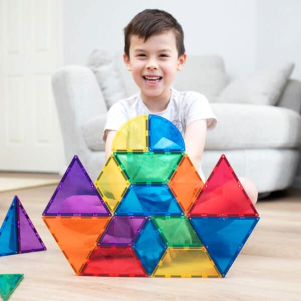 Set Magnetic Connetix - set curcubeu - extensie - 36 piese - Rainbow Shape Expansion Pack Connetix Magnetic Tiles -set de constructie magnetic