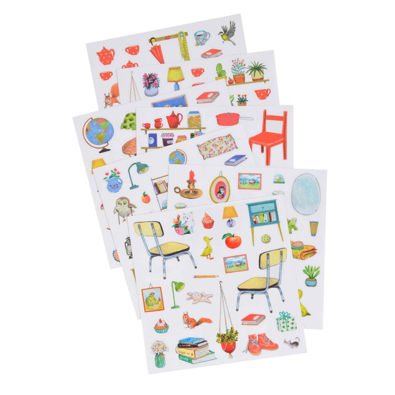 Carte De Colorat Cu Stickere Marea Familie, Moulin Roty