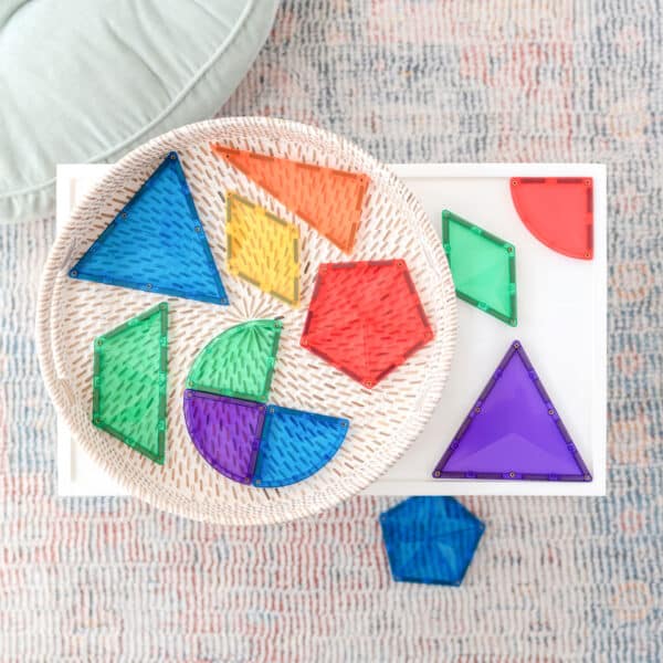 Set Magnetic Connetix - set curcubeu - extensie - 36 piese - Rainbow Shape Expansion Pack Connetix Magnetic Tiles -set de constructie magnetic