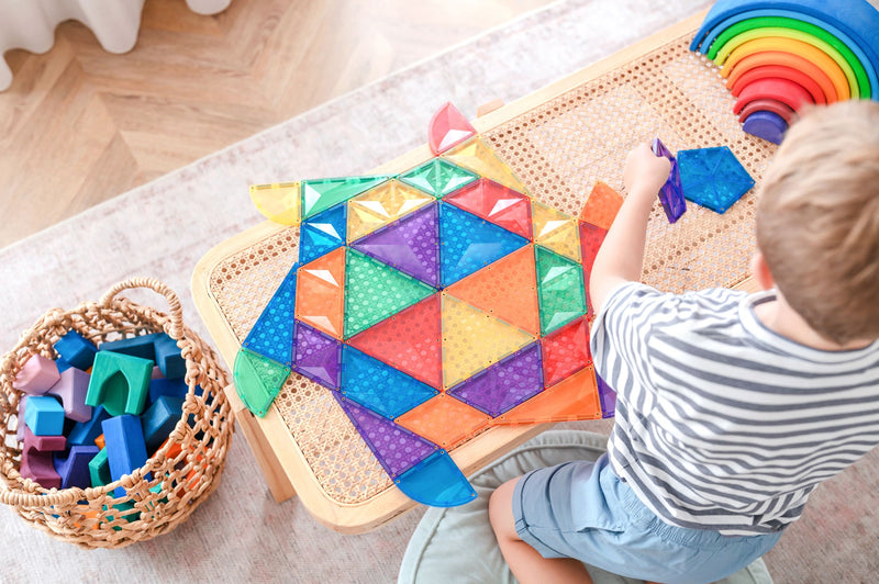 Set Magnetic Connetix - set curcubeu - extensie - 36 piese - Rainbow Shape Expansion Pack Connetix Magnetic Tiles -set de constructie magnetic