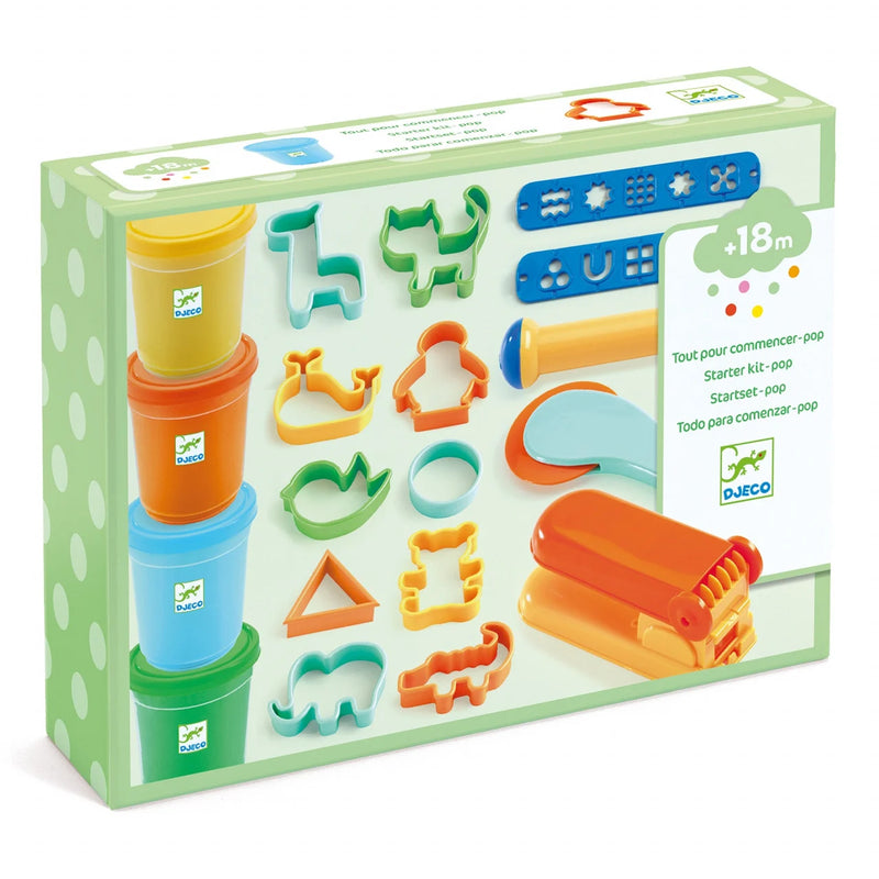 Set modelaj cu plastilina Djeco culori pop - trusa plastilina si forme