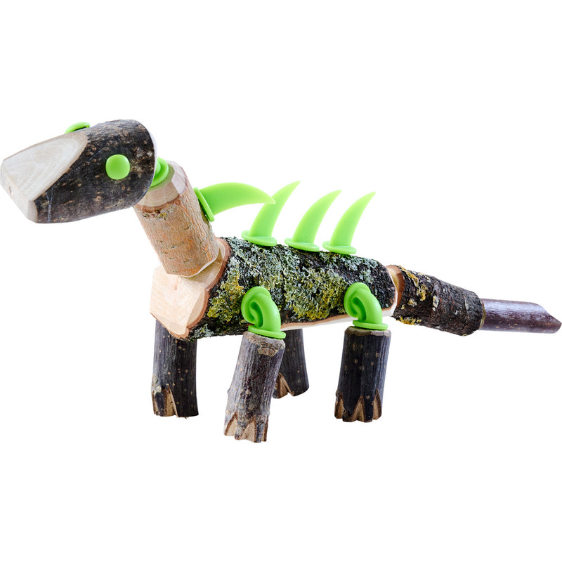 HABA Terra Kids Connectors - Dinozauri - set de constructie conectori lemn