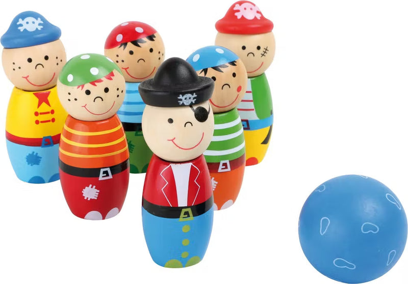 Joc popice copii - set popice lemn pentru copii - Piratii Small Foot by Legler