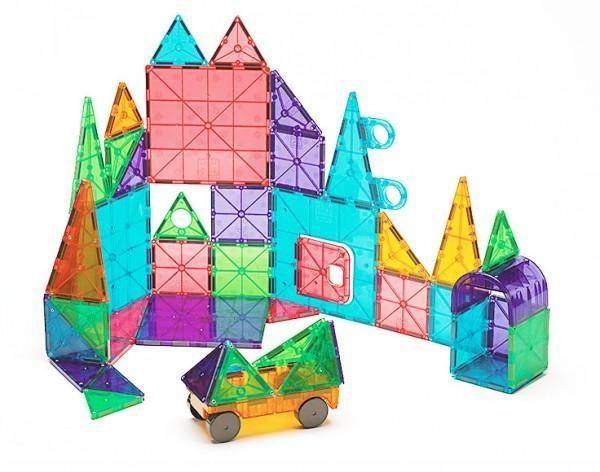 Magna-Tiles Clear Colors set magnetic 48 piese - www.copilarestiromania.com