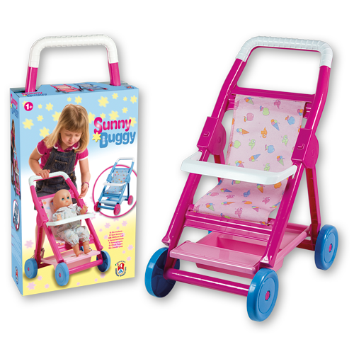 Carucior pentru papusi roz - Sunny Buggy