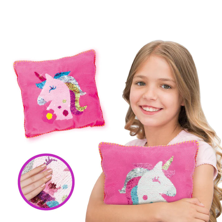 Kit de cusut perna cu paiete - Unicorni set DIY copii