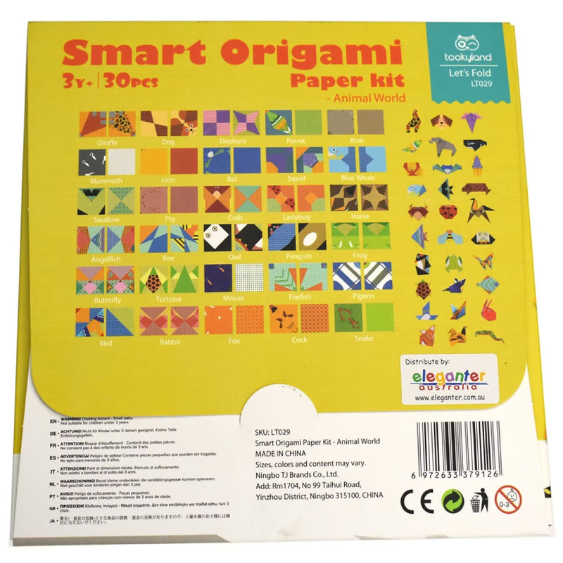 Set origami copii - Lumea animalelor -creeaza animale din hartie