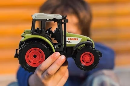 Tractor de jucarie si remorca STARLUX - macheta tractor CLAAS - model remorca baloti