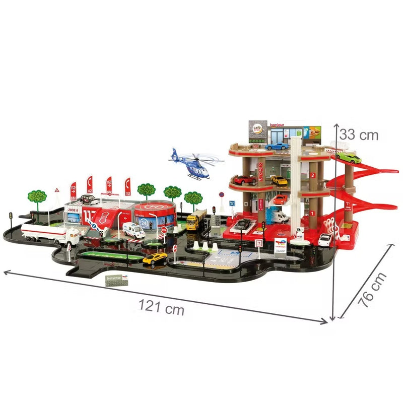 Super Garaj masinute Total set de joaca parcare masinute si service auto de jucarie STARLUX