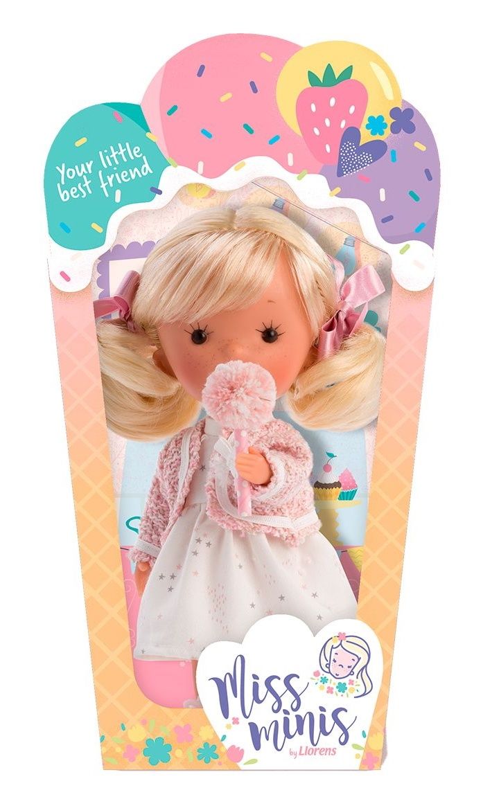 Papusa Llorens, Miss Lilly Queen, cu par blond, 26 cm