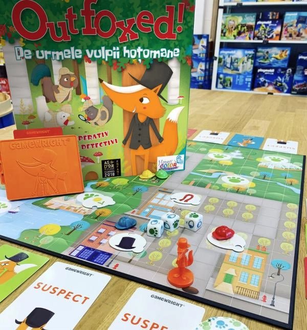 Joc Outfoxed - Pe urmele vulpii hotomane - Joc de cooperare copii - Gamewright