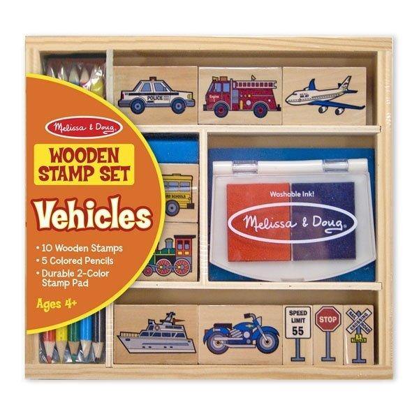 Set de stampile Vehicule Melissa and Doug - www.copilarestiromania.com