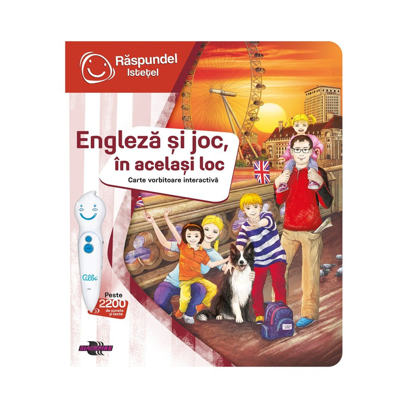 Carte interactiva RASPUNDEL ISTETEL - ENGLEZĂ ȘI JOC, ÎN ACELAȘI LOC