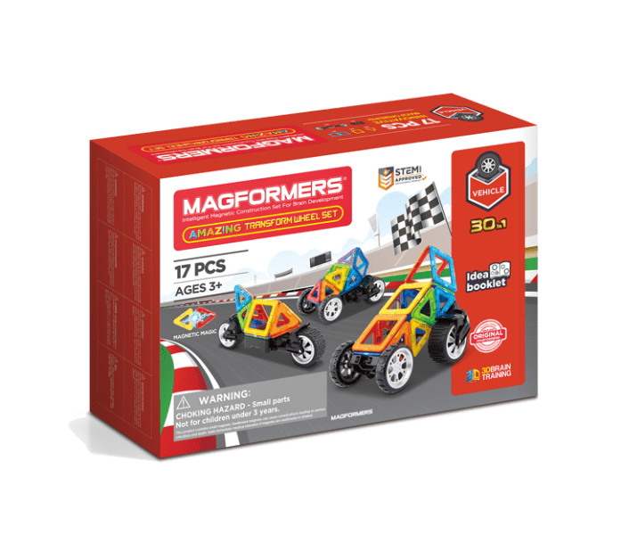 Set magnetic de construit- Magformers Vehicule -17 piese - www.copilarestiromania.com