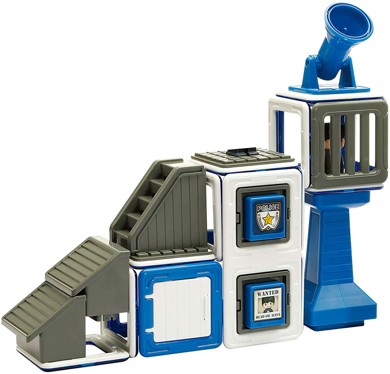 Set magnetic de construit - Magformers Set Politie - Amazing police