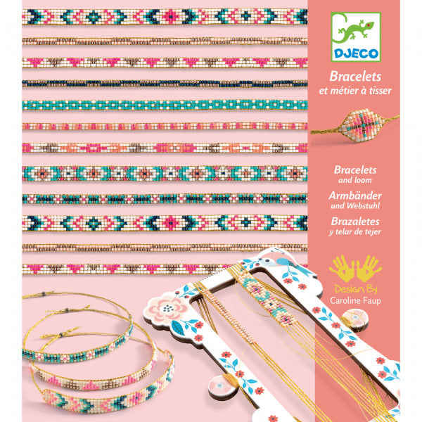 Atelier Djeco de confectionat bratari cu margele - set DIY bijuterii fete