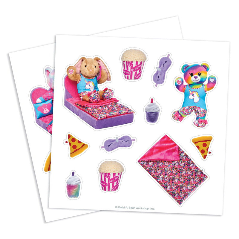 Magna-Tiles Structures, Pijama Party, Set Cu Autocolante