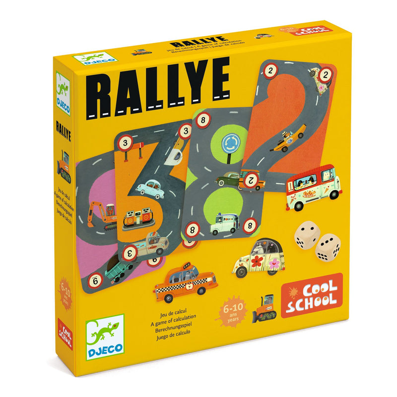 Joc de societate Trasee si kilometri Rallye Djeco - board games Djeco