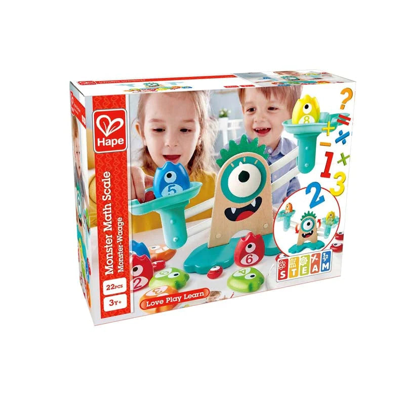 Jucarie educativa HAPE Cantar monstru E0511 balanta de jucarie Monster Math Scale HAPE