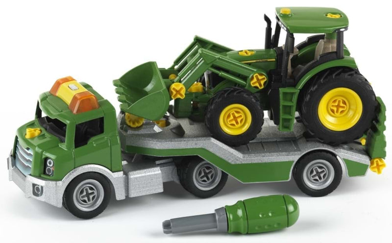 Trailer Cu Tractor John Deere pentru copii - de jucarie - KLEIN