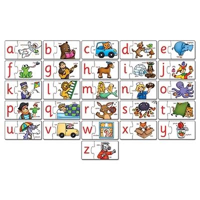 Joc Educativ - Puzzle In Limba Engleza Invata Alfabetul Prin Asociere Alphabet Match