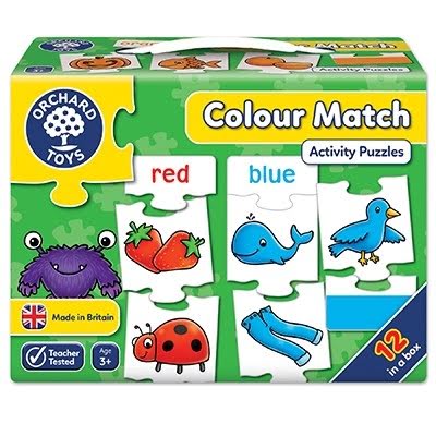 Joc Educativ - Puzzle In Limba Engleza Invata Culorile Prin Asociere Colour Match