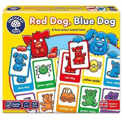 Joc Educativ Loto In Limba Engleza Catelusii Red Dog Blue Dog