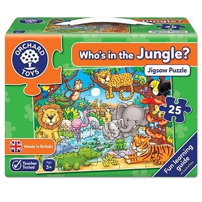 Puzzle Cu Activitati Cine Este In Jungla? Who'S In The Jungle?