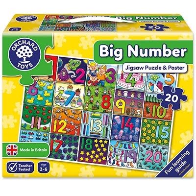 Puzzle De Podea Invata Numerele (De La 1 La 20) Big Number Jigsaw