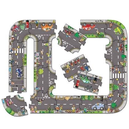 Puzzle Gigant De Podea Traseu Masini (20 Piese) Giant Road Jigsaw