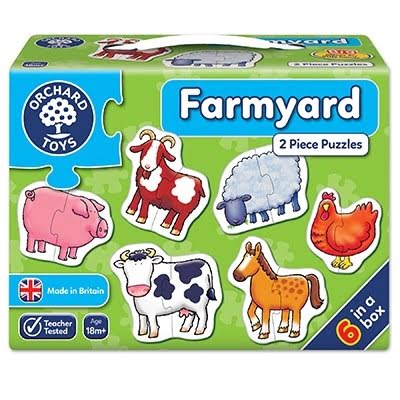 Set 6 Puzzle Ferma (2 Piese) Farmyard