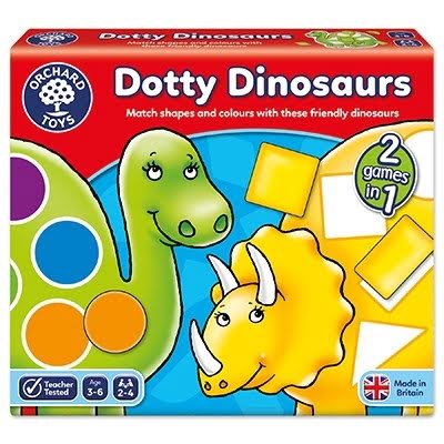 Joc Educativ Dinozaurii Cu Pete Dotty Dinosaurs Orchard toys