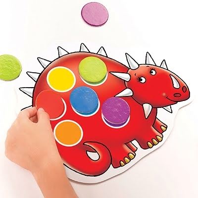 Joc Educativ Dinozaurii Cu Pete Dotty Dinosaurs Orchard toys