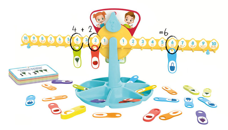 Balanta Numerica - jocuri STEM BUKI France - joc calcule matematice 3 ani +
