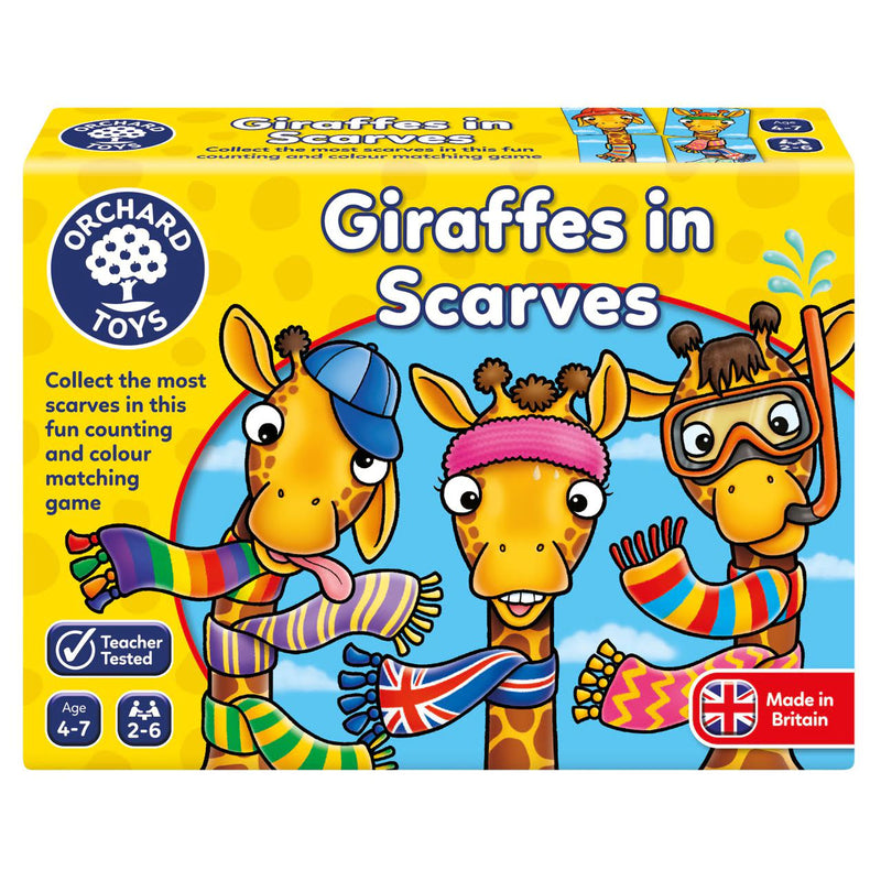 Joc Educativ Girafe Cu Fular Giraffes In Scarves Orchard toys