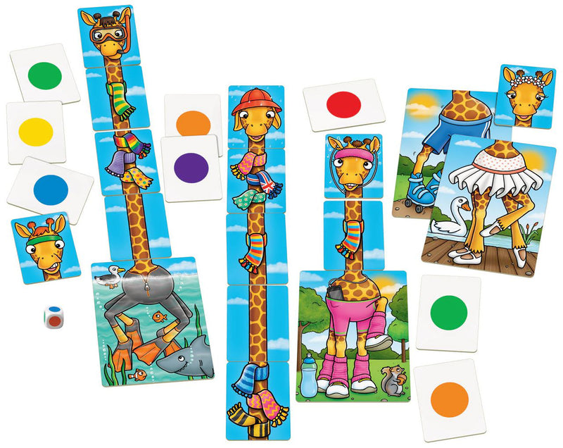 Joc Educativ Girafe Cu Fular Giraffes In Scarves Orchard toys