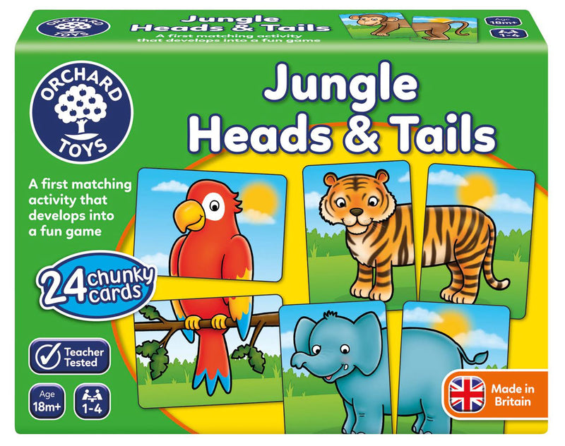 Joc Educativ Jungla Jungle Heads & Tails Orchard Toys