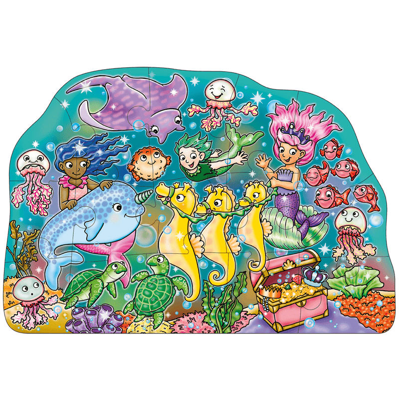 Puzzle De Podea Distractia Sirenelor Mermaid Fun Puzzle