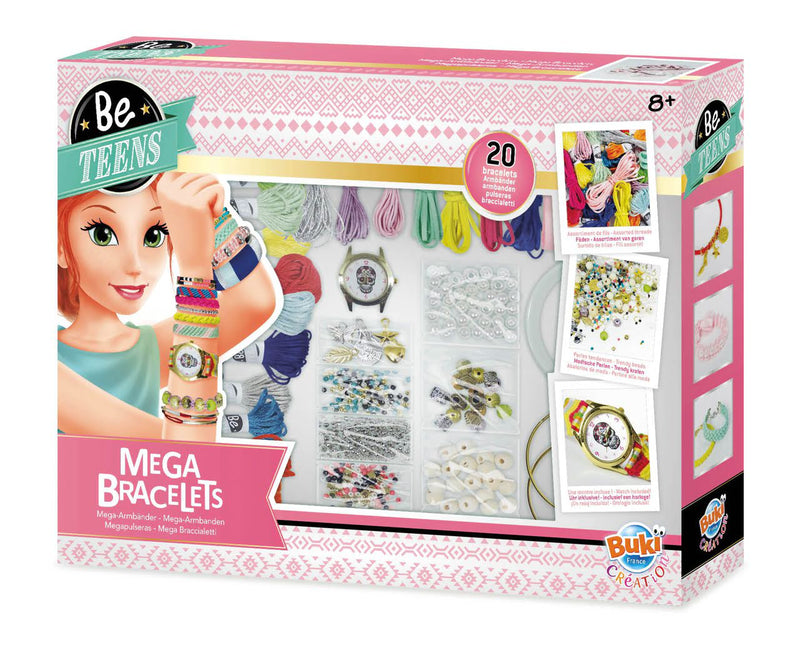 Mega Kit Pentru Bratari - accesorii fete creeaza 20 de bratari BUKI France