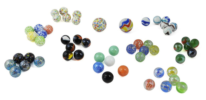 Cutie Cu 56 Bile Colorate - marbles - BUKI France