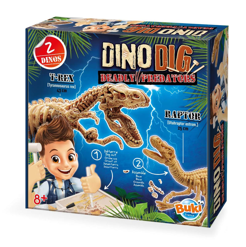 Kit De Sapat - Dinozaur - DINO Dig Buki France - Joc sapa si descopera - Joc excavare copii