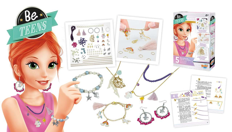 Bijuterii Cu Unicorni Set de creatie bratari si coliere - accesorii fete BUKI France