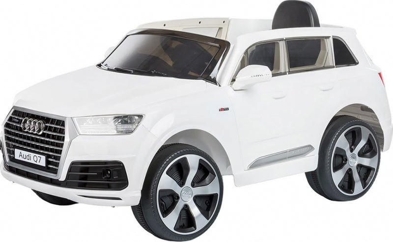 Masinuta electrica Chipolino SUV AUDI Q7 white cu roti EVA